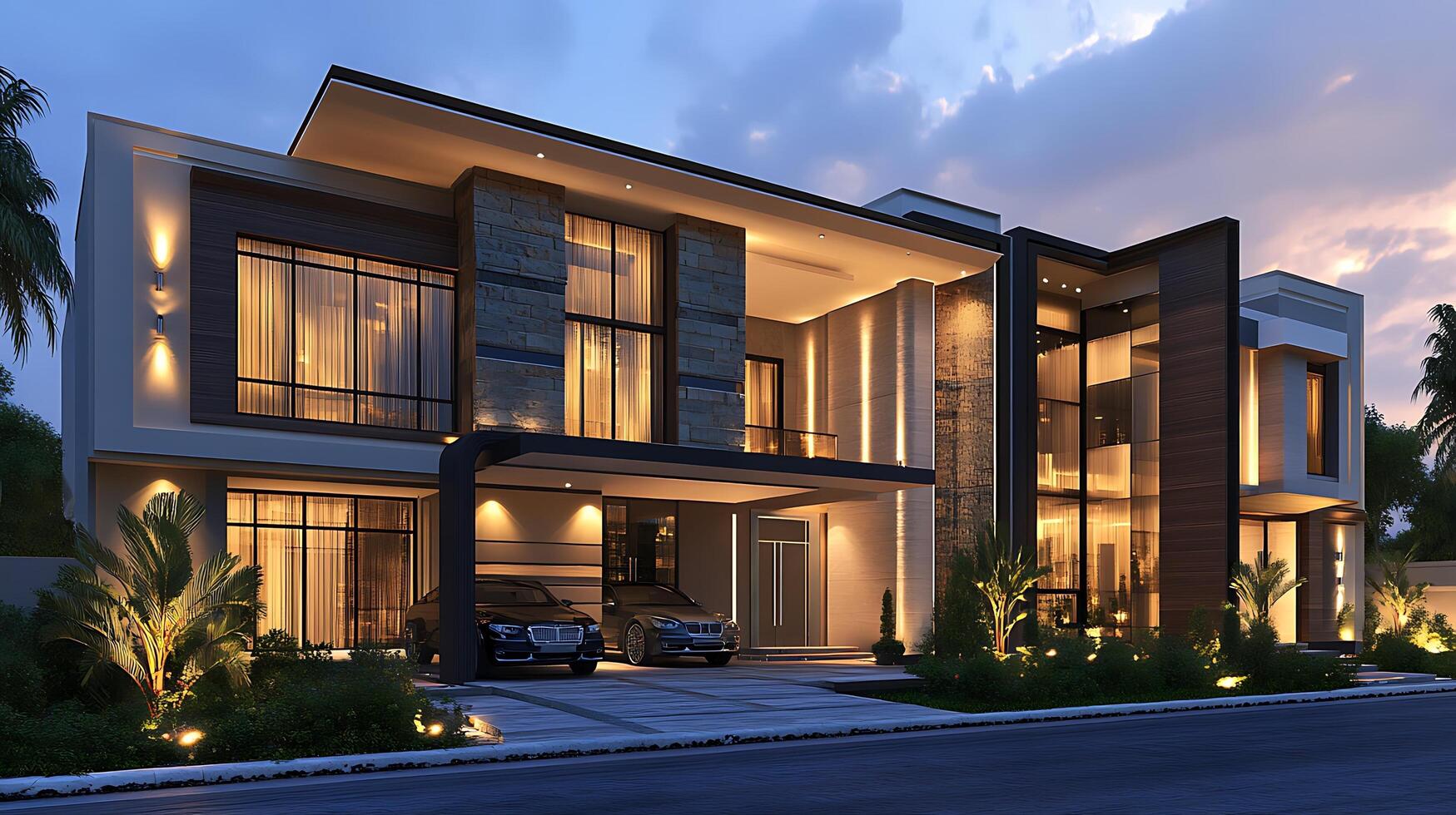 Luxurious and elegant house design showcased in breathtaking high-definition imagery photo