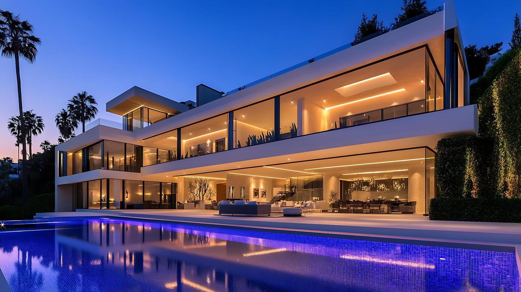 Gorgeous Modern House Design with Stunning Architectural Features photo