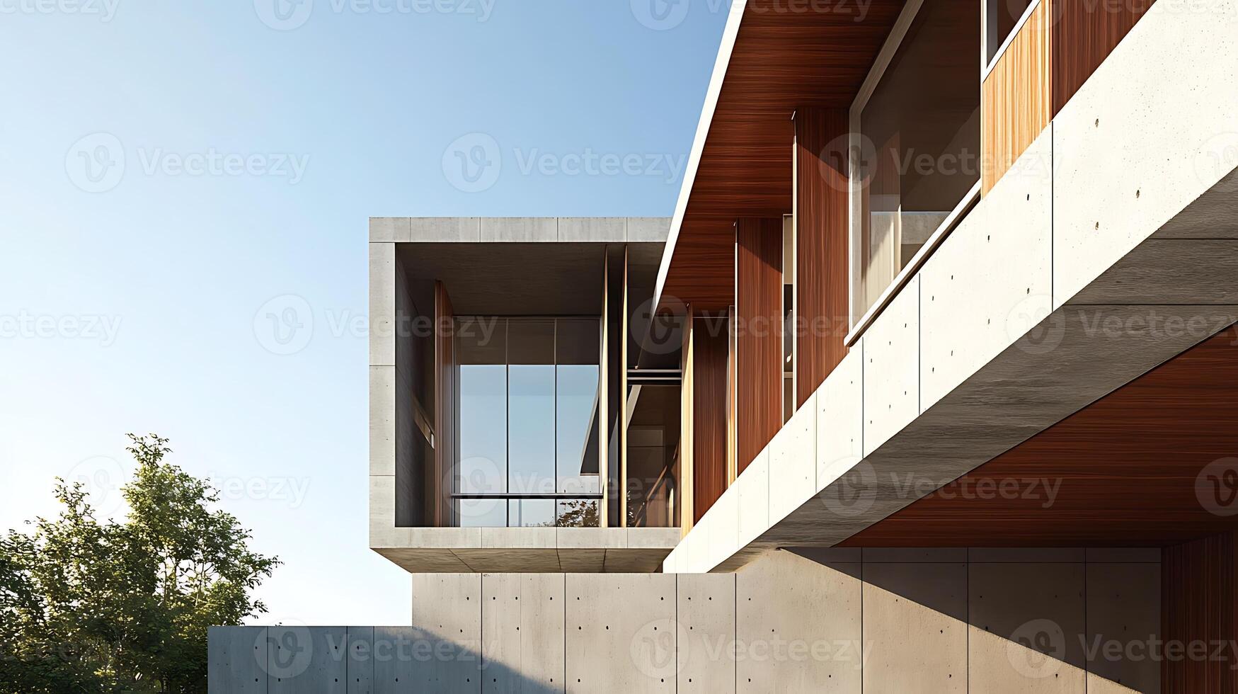 Stunning High-Resolution Image of a Beautiful Modern Luxury Home photo