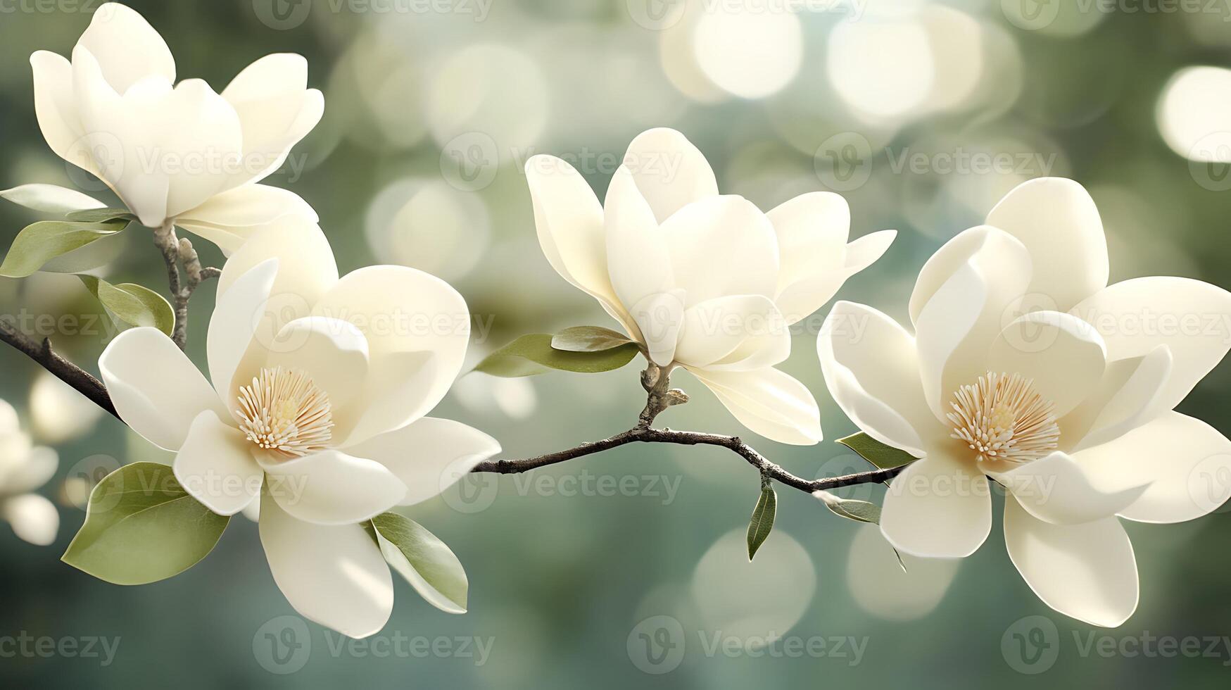 Ethereal Blossoms on a Tree Branch Captured in Stunning Close-Up photo