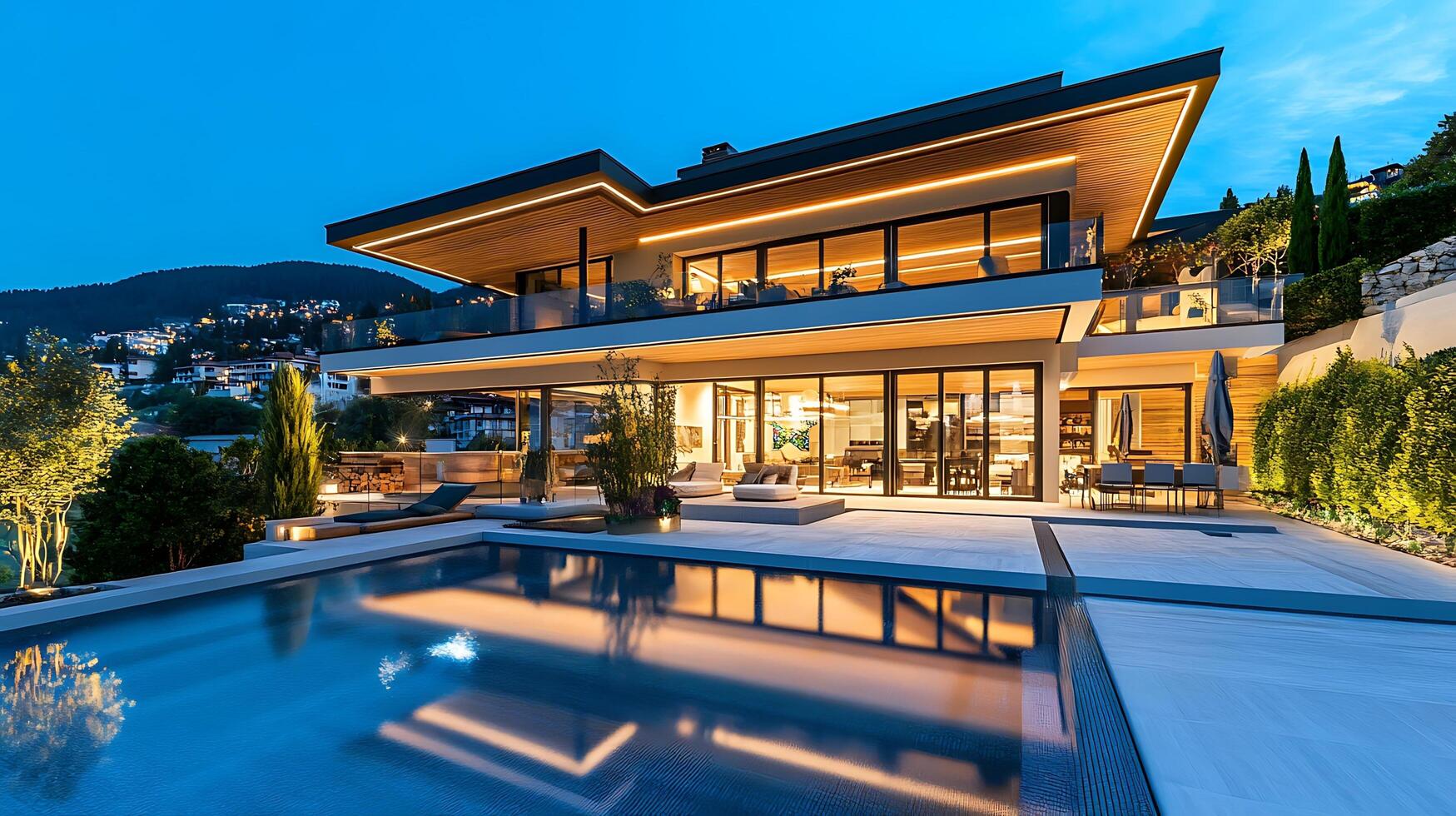 Modern Urban House Balancing Sophistication and Functional Family Spaces photo