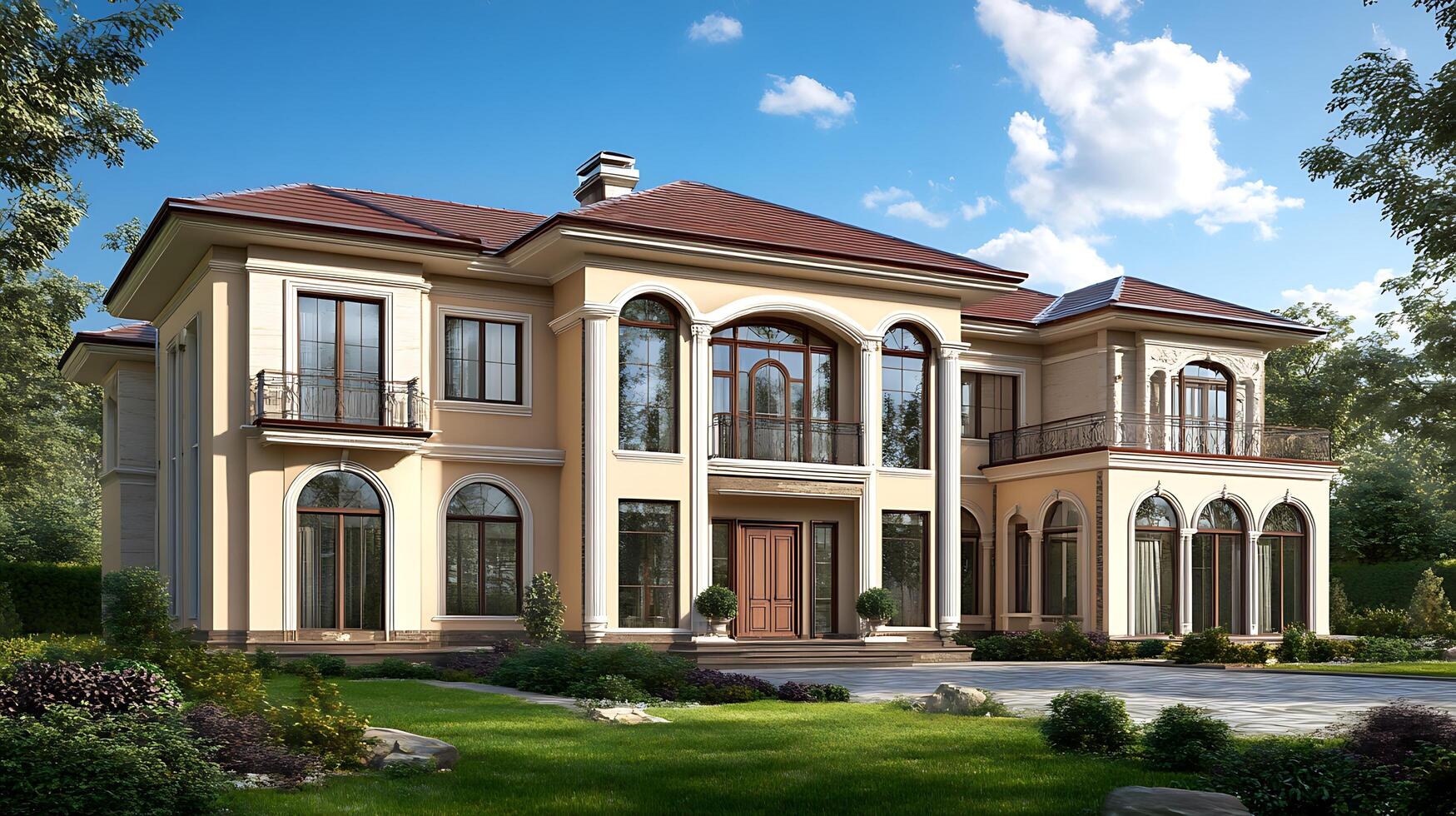 Elegant Residential Architecture Providing Comfortable and Stylish Family Living Spaces photo
