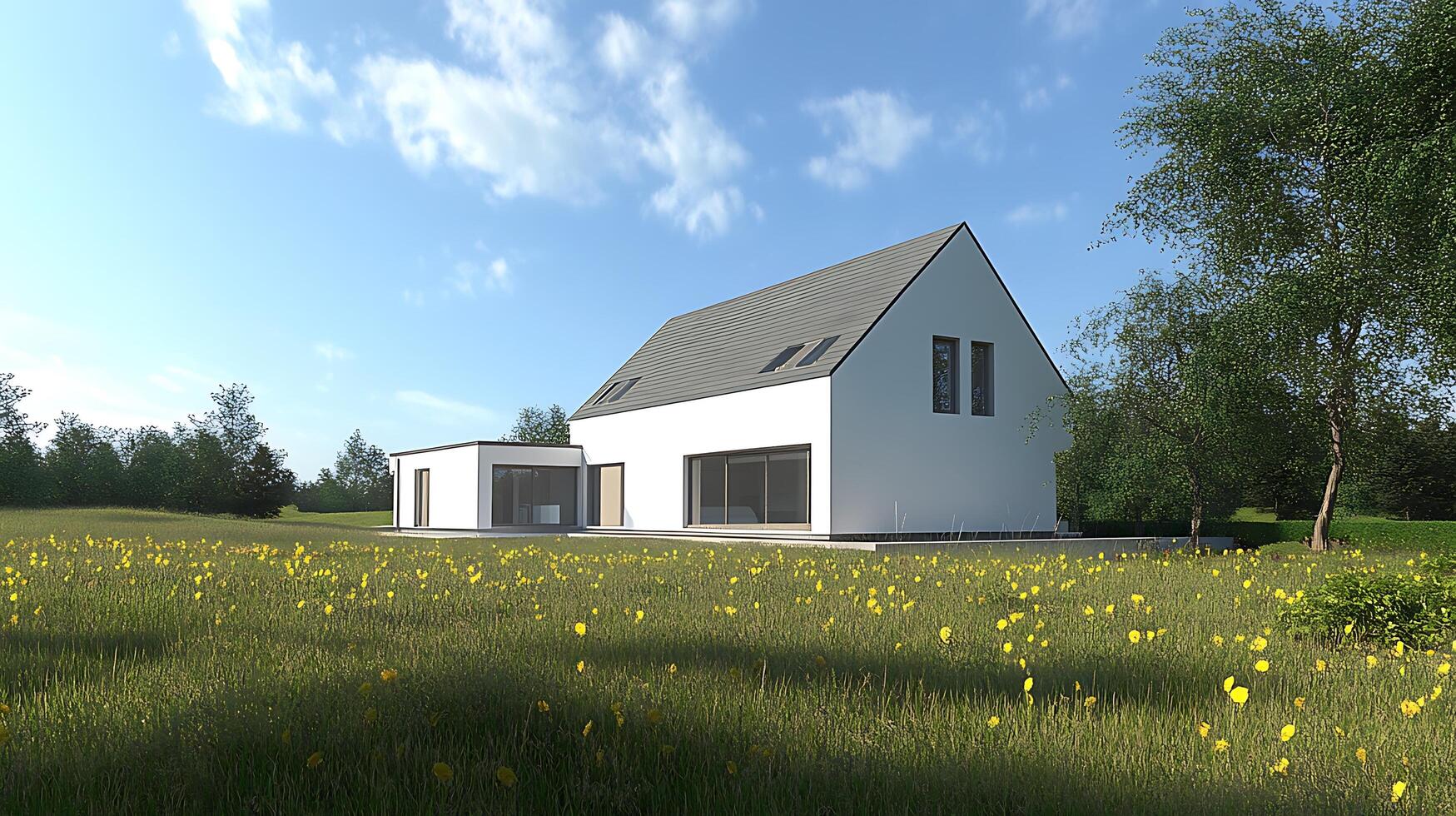 Sleek Modern Architecture Blending Functionality with Sophisticated Family Living photo