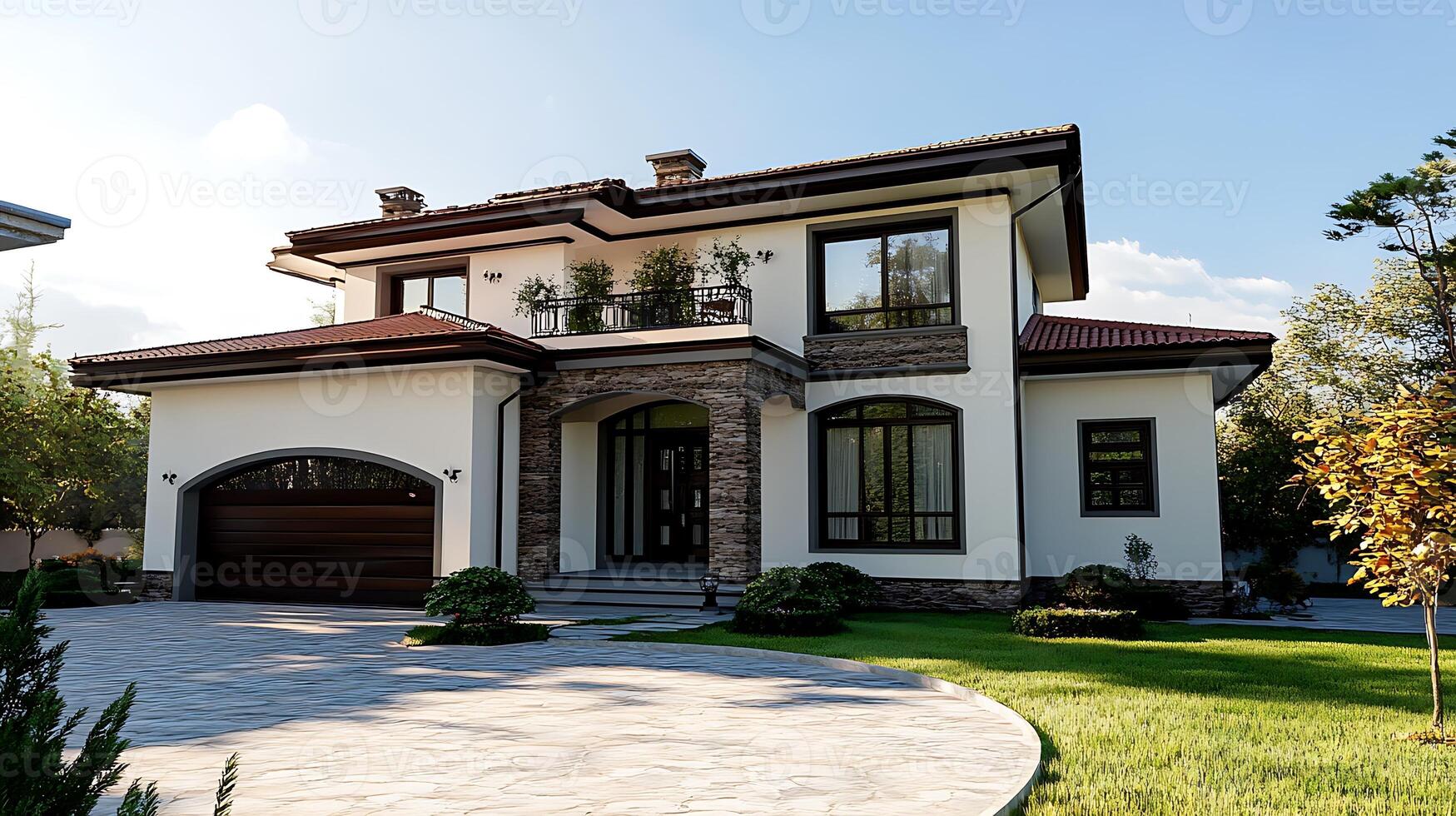 Contemporary Urban Architecture Blending Sleek Style with Family-Friendly Features photo