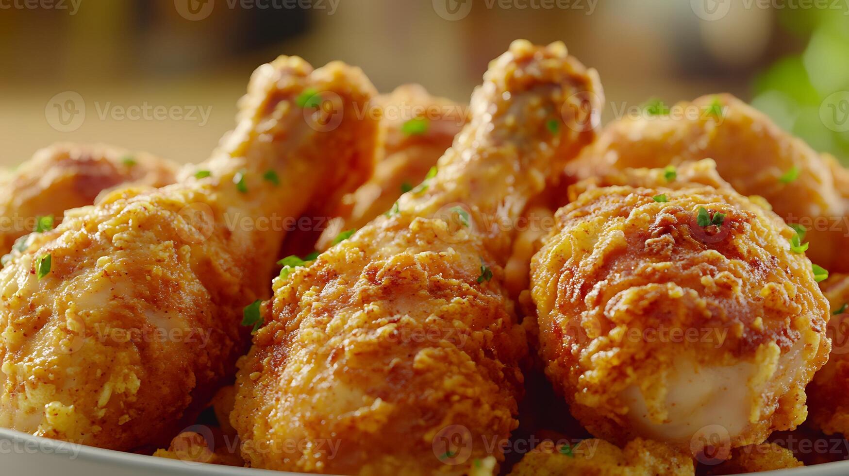 Close-Up View of Delicious Chicken Fry, Fried to Crispy Perfection photo