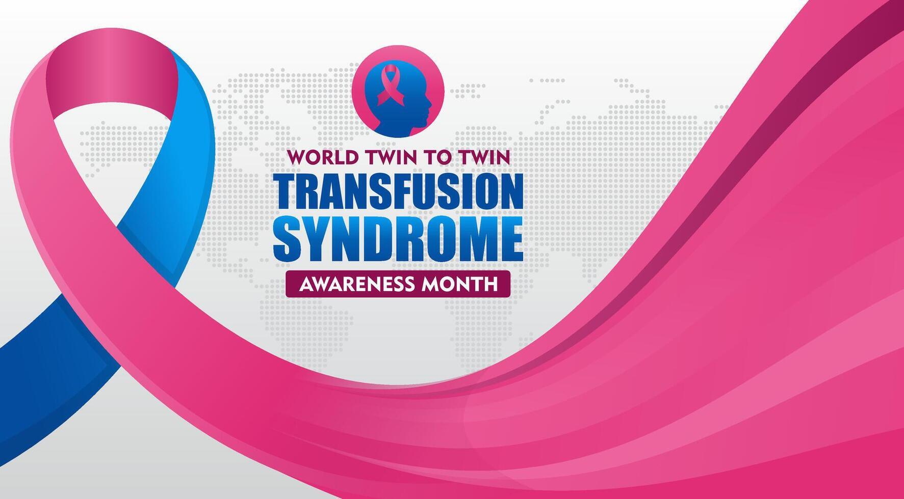transfusion syndrome awareness ribbon vector