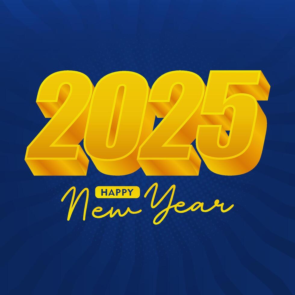 happy new year 2025 for calender, banner, poster and card vector