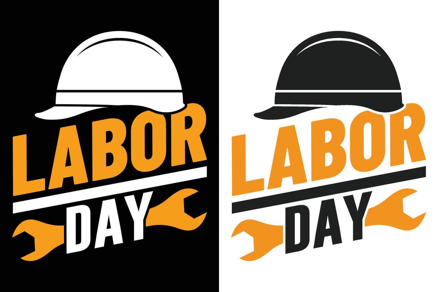 Labor Day Typography Print Design vector