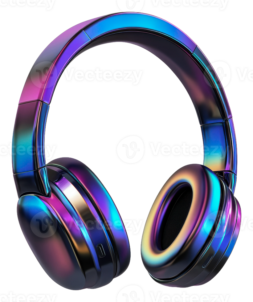 Bright, stylish wireless headphones png
