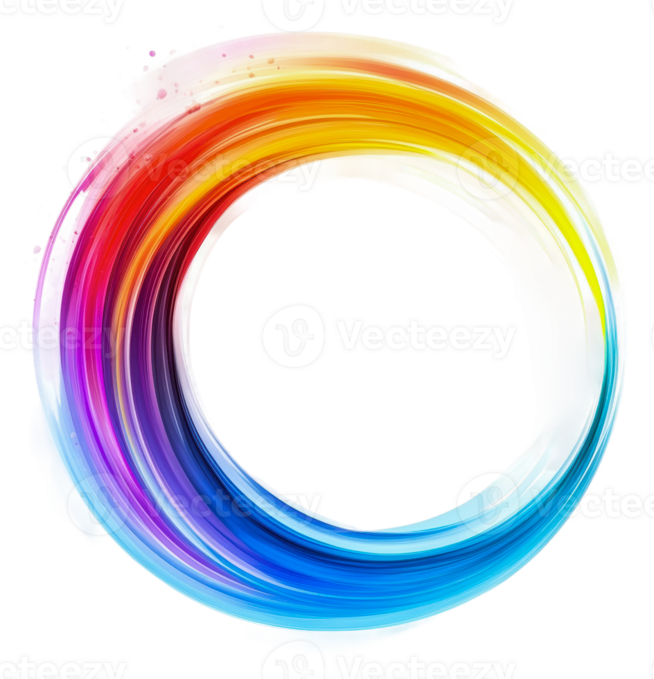 A vibrant swirl of colors in a circular pattern png
