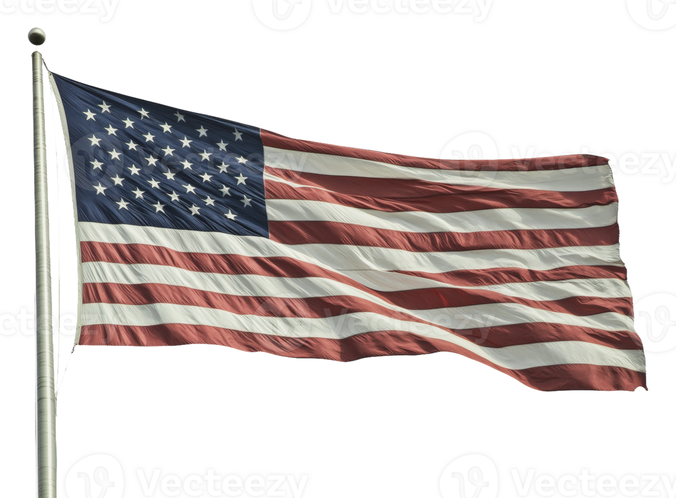 American flag waving proudly in the wind png