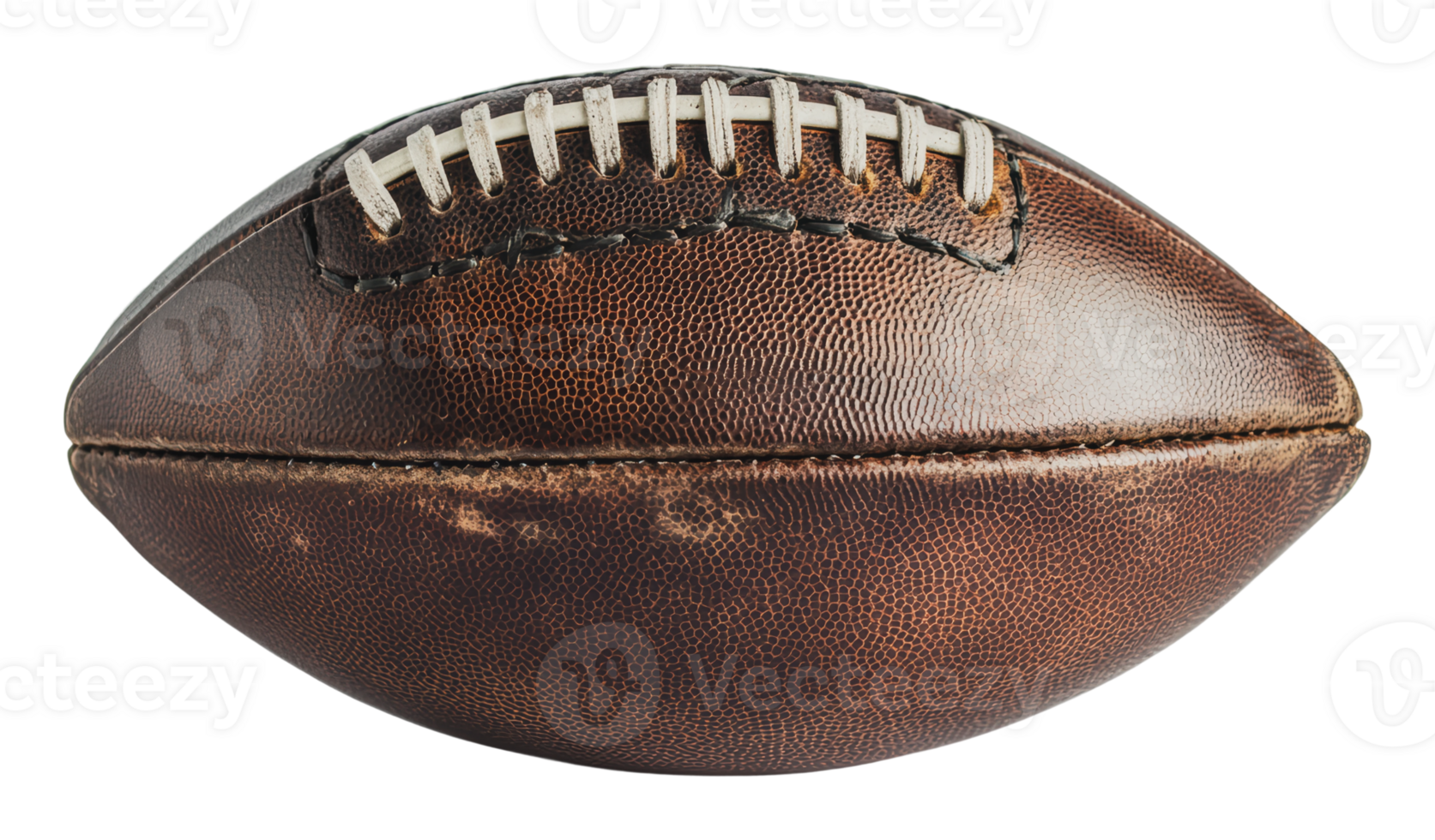 Vintage football resting on a flat surface png