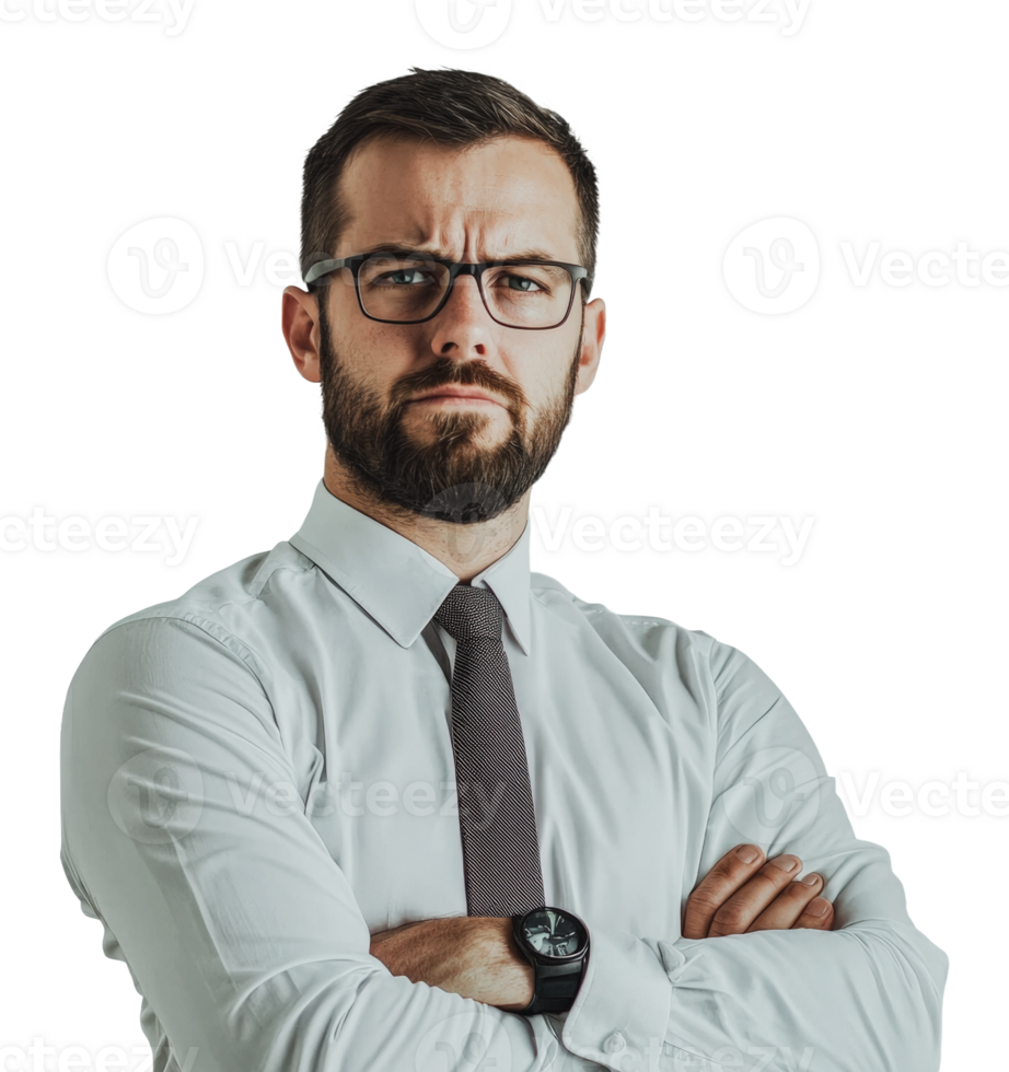 Confident man in business attire png