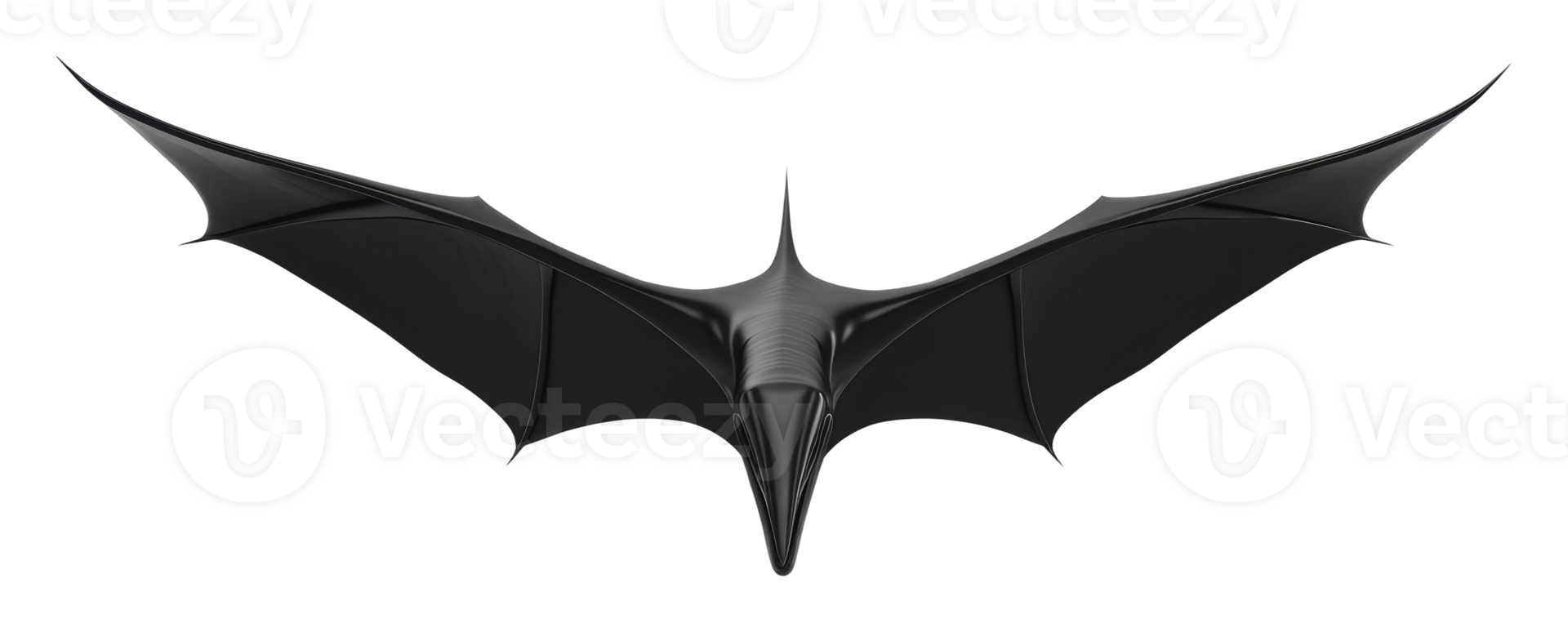 Dark winged creature soaring through the night sky png