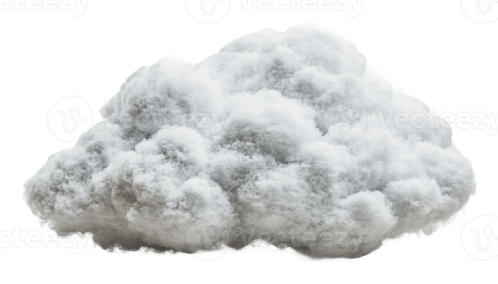 Fluffy cloud on a white backdrop png