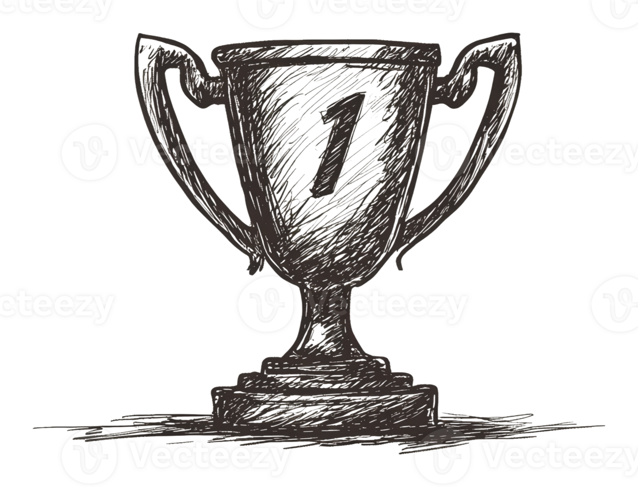 First place trophy for winners recognition png