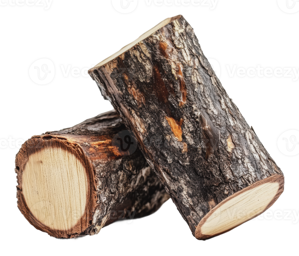 Logs ready for outdoor fire pit use and decoration png