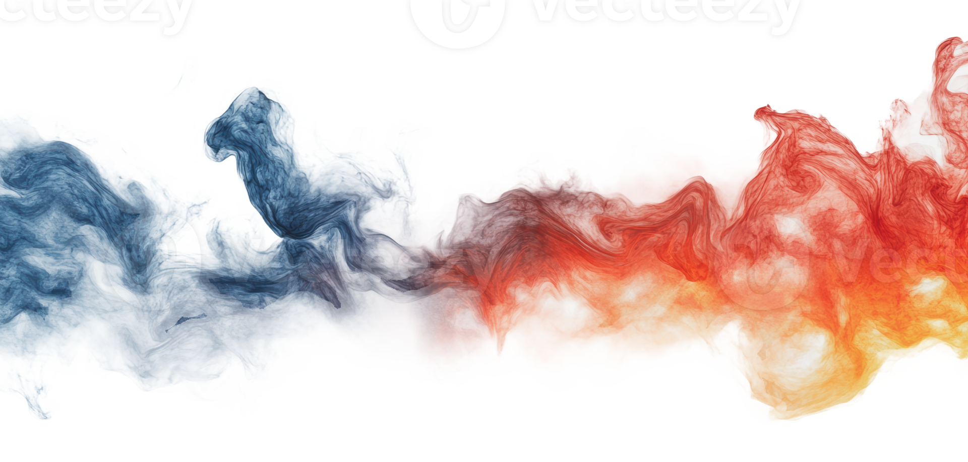 Colorful smoke swirling in dynamic patterns png