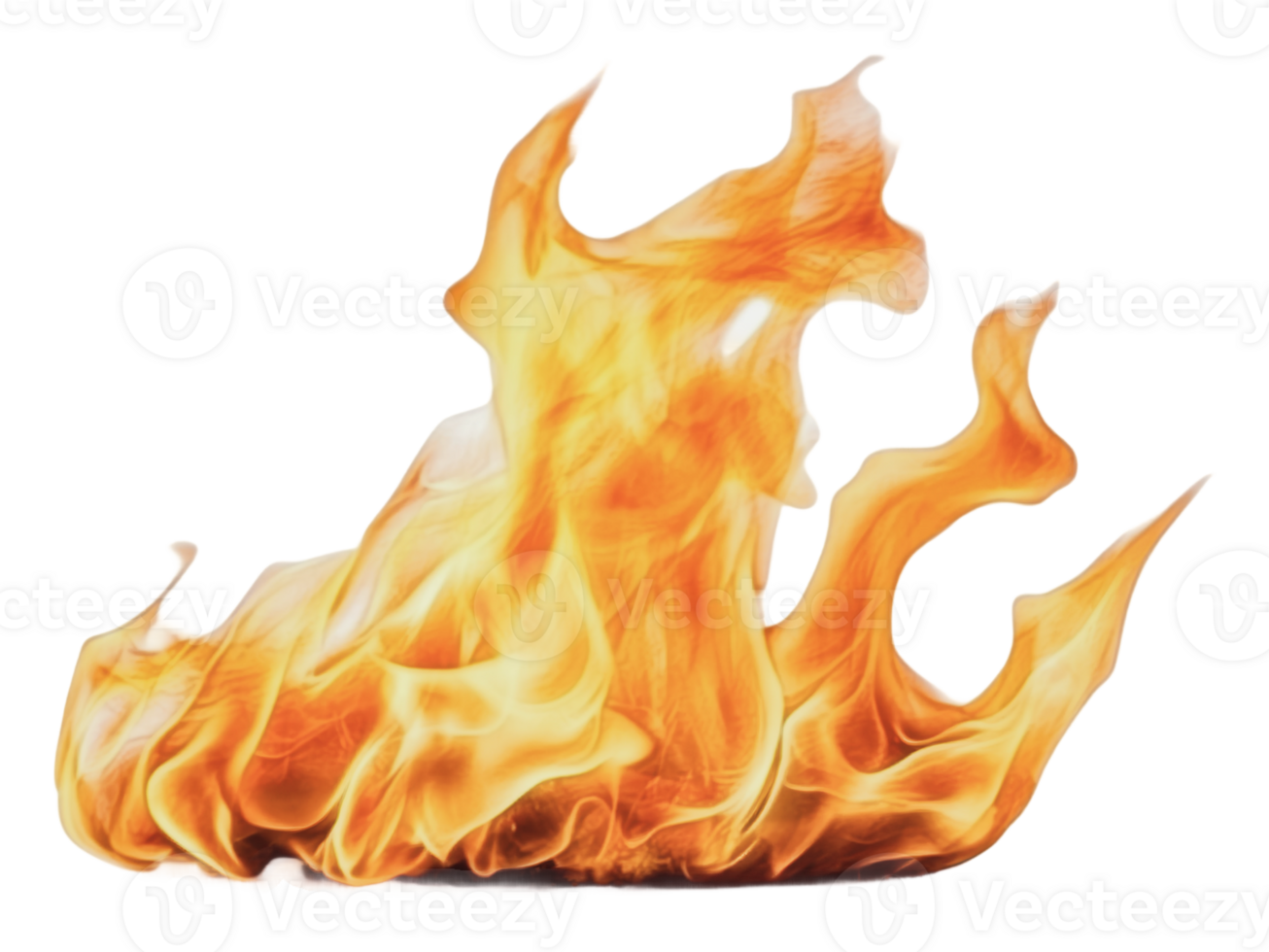 Dancing flames create vibrant energy in the dark png