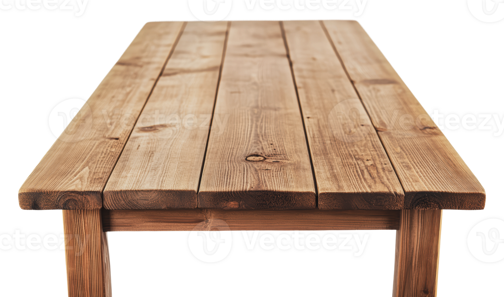 Handcrafted rustic wooden table png