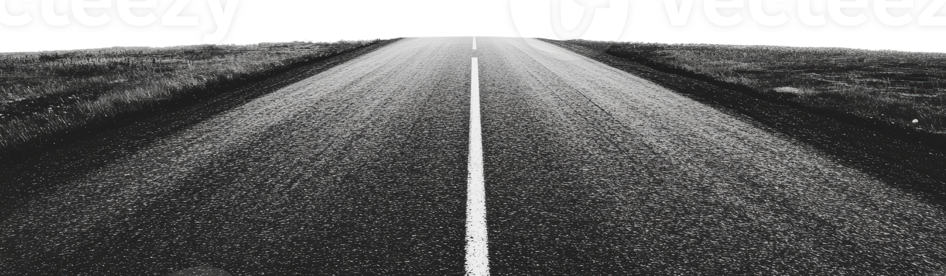 Open road stretching into the horizon png