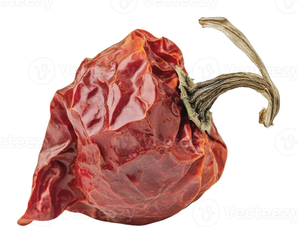 Dried red chili pepper on a white background png