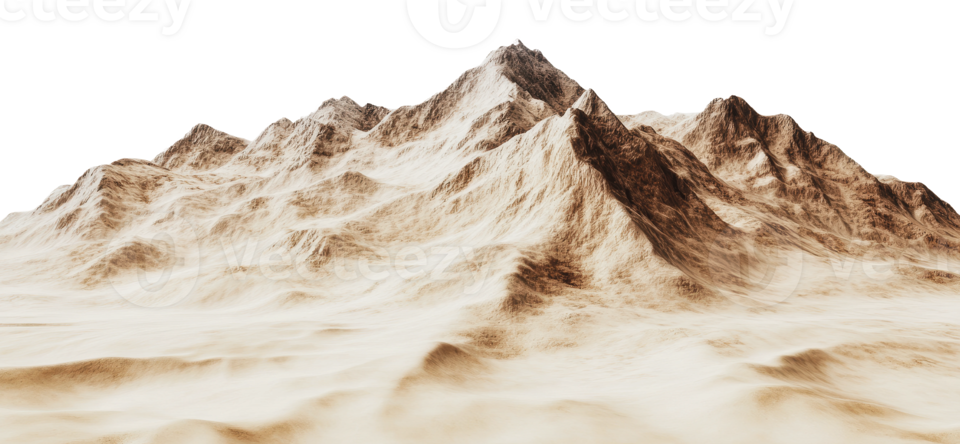 Rugged mountain landscape details png