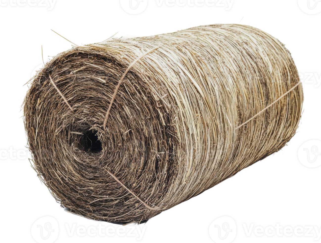 Hay bale rolled and ready for farm use png