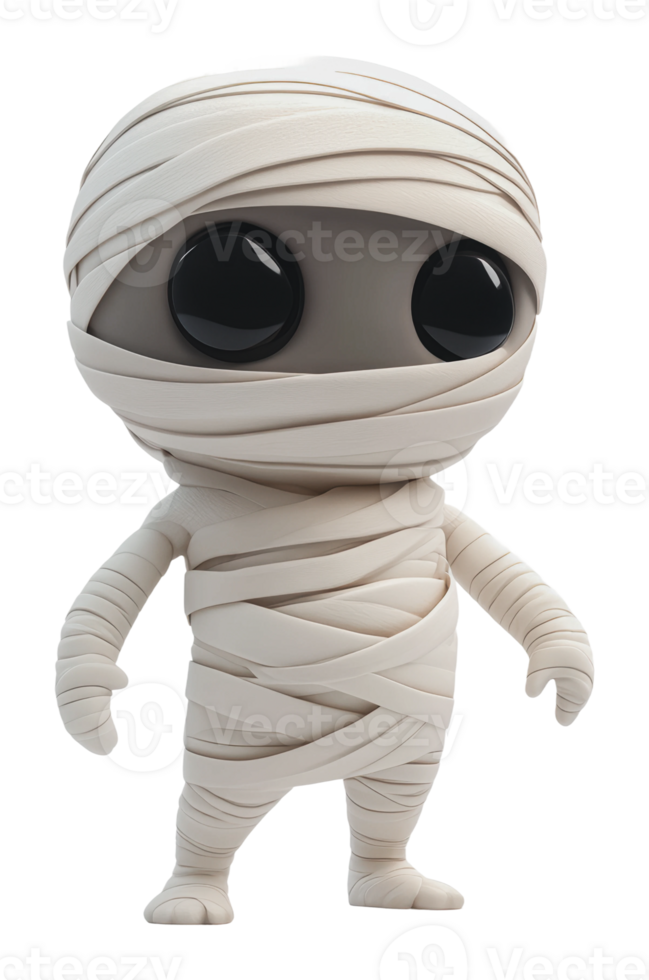 Playful cute mummy design png