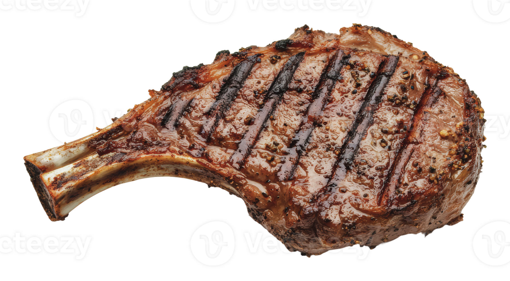 Grilled ribeye steak with char marks png