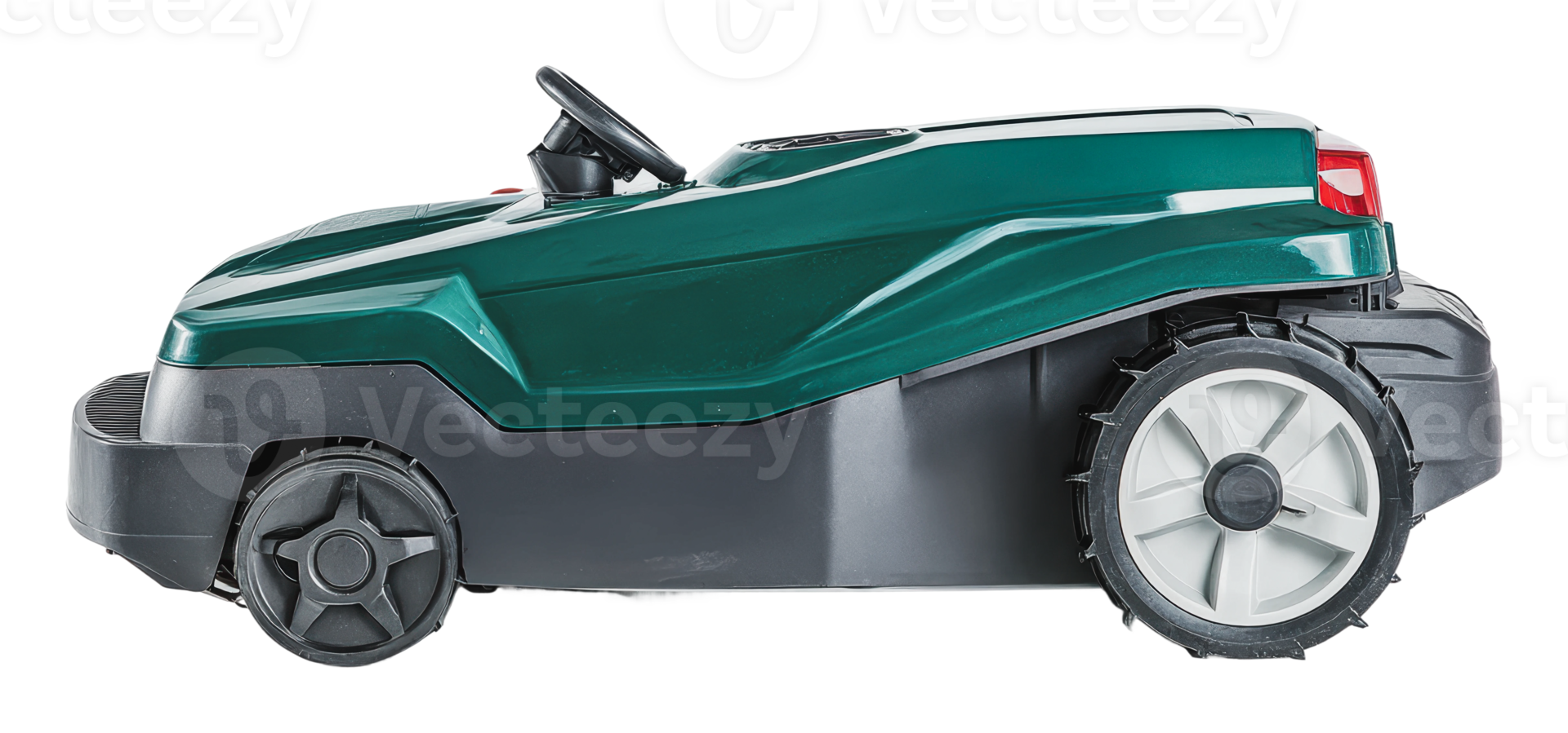 Compact toy lawn mower designed for kids' play png