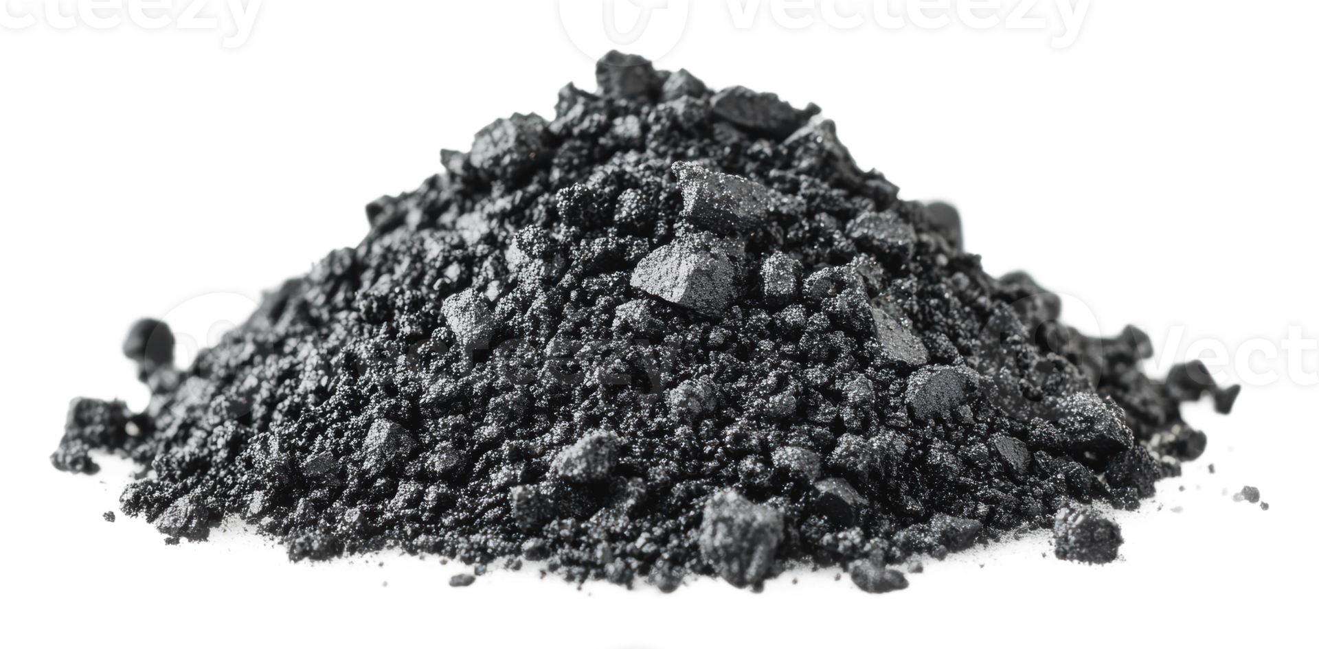 Black powdered substance piled on a white surface png