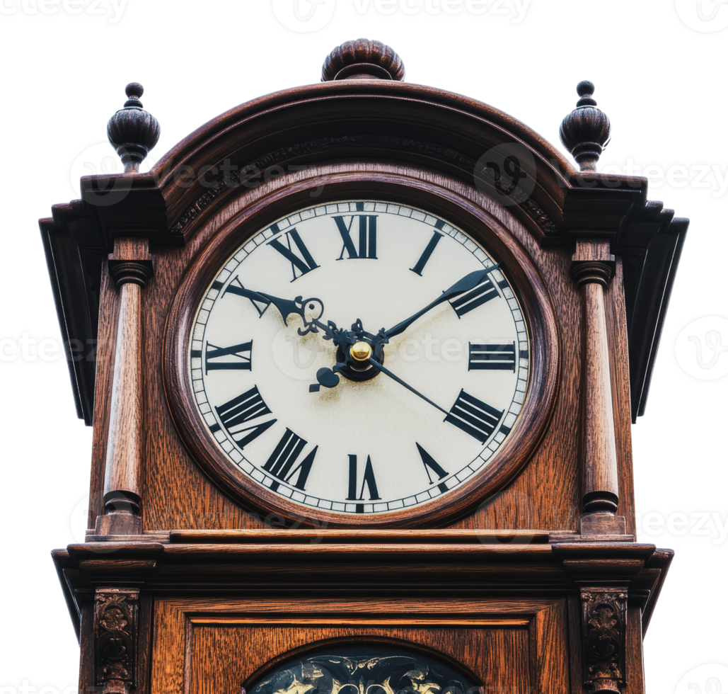 Historic clock tower displaying the time at midday png