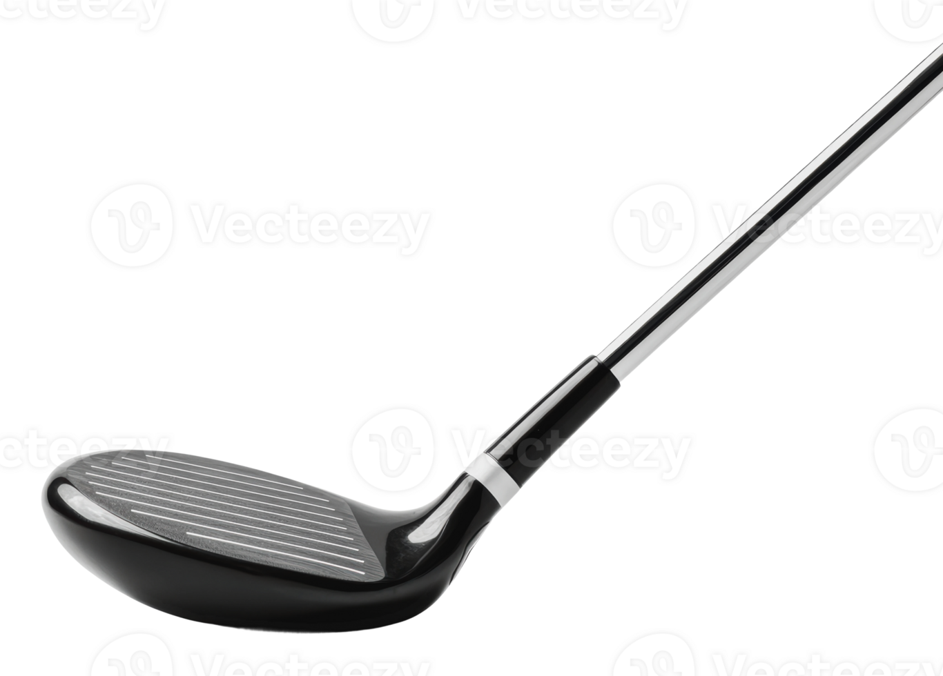 Golf club resting on the green grass in daylight png
