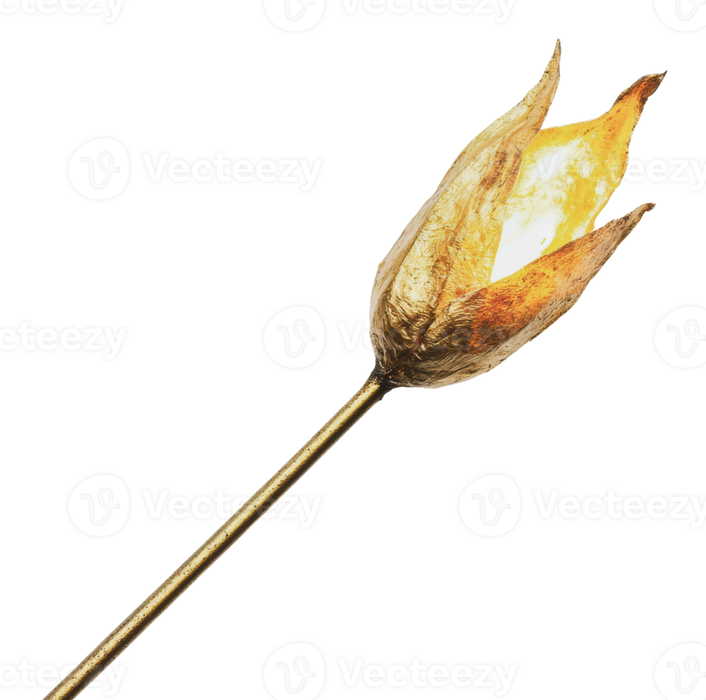Unique gold flower lamp designed for home decor png