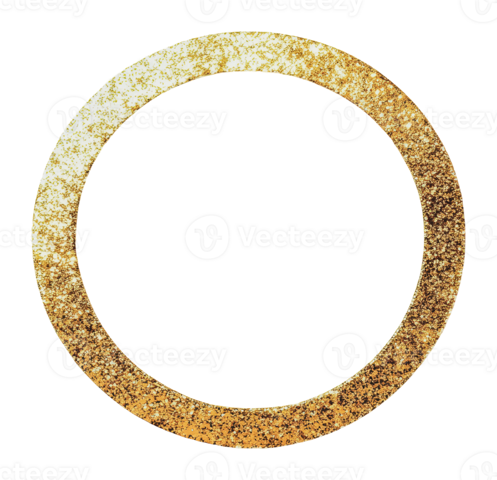 oro Brillantina circulo para celebraciones png