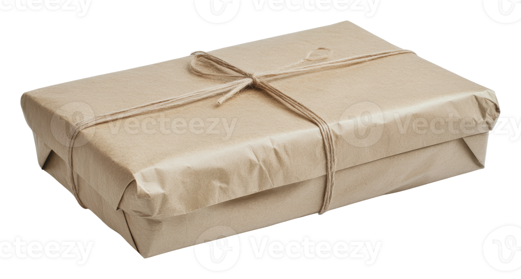 Simple wrapped gift box ready for giving png