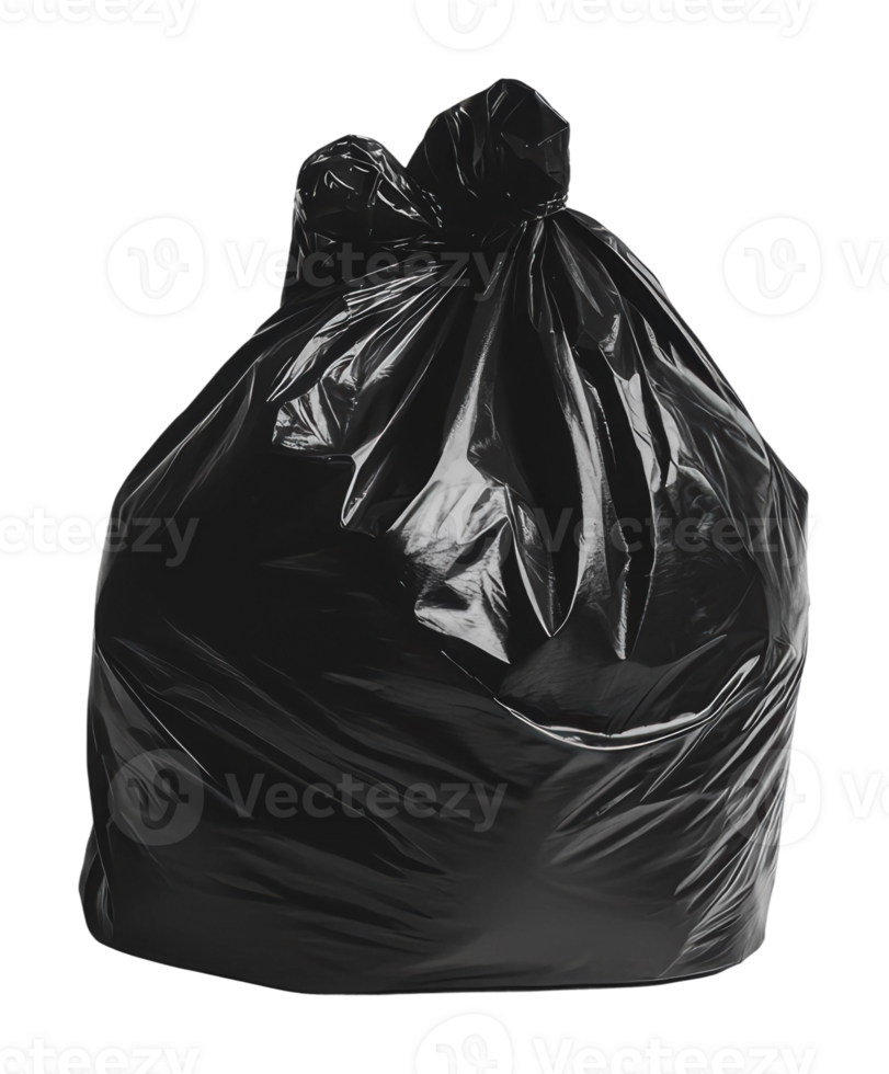 Black bag of home waste png