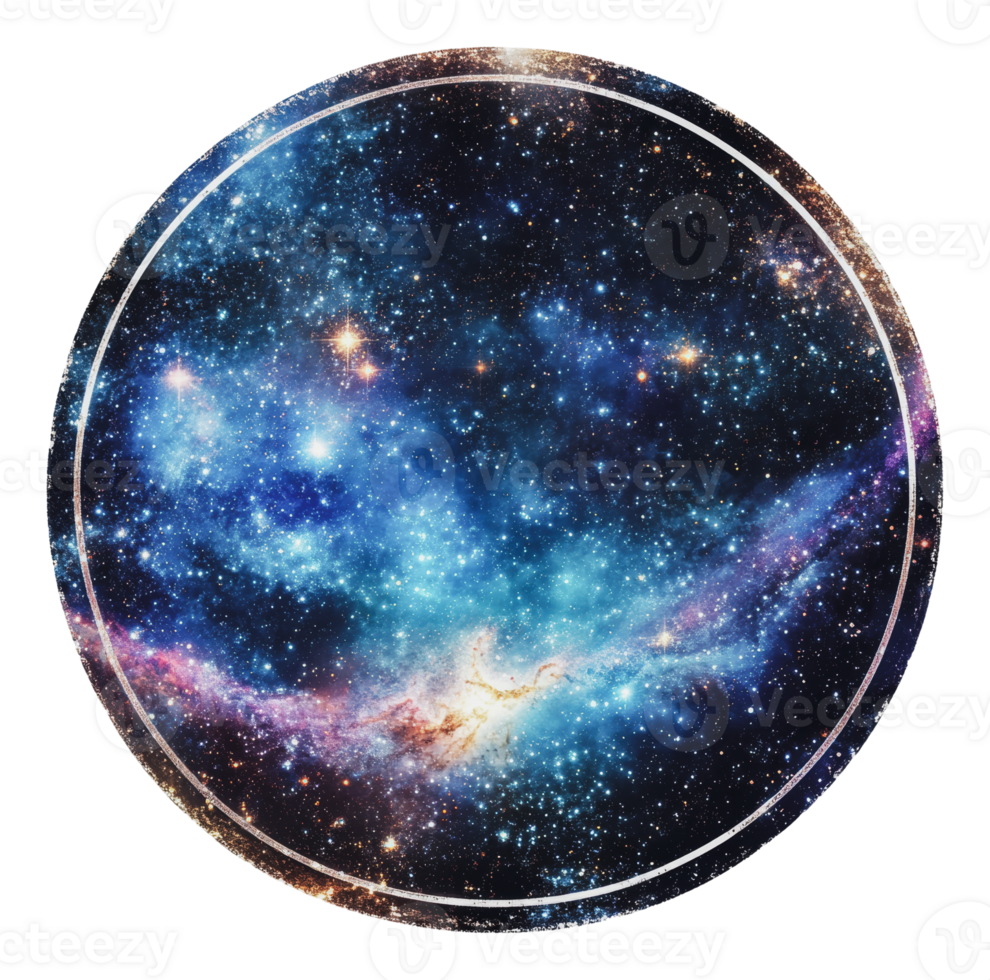 Vibrant cosmic clouds and stars in the galaxy png