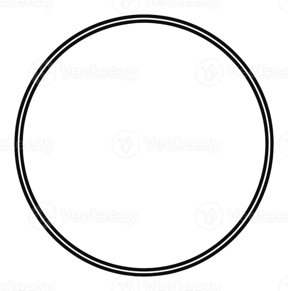 Simple circular design featuring clean lines png