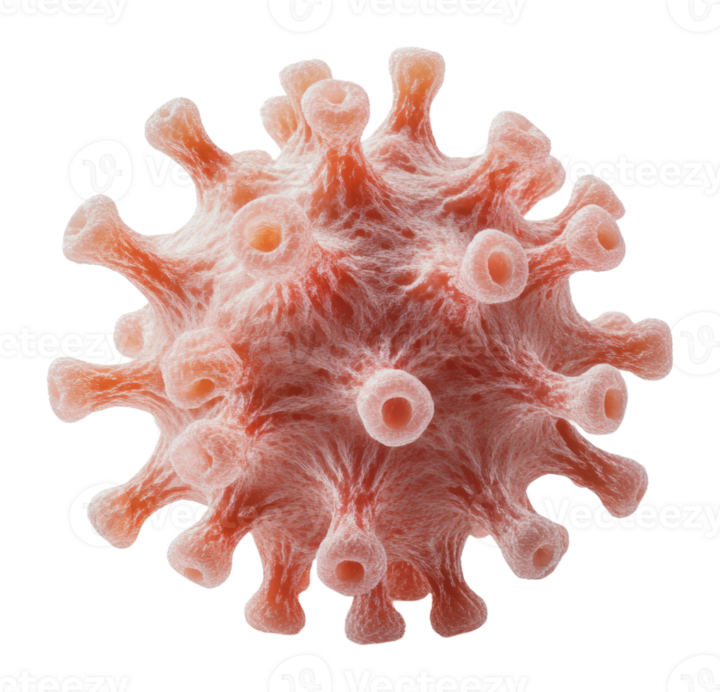 Microscopic view of virus structure png