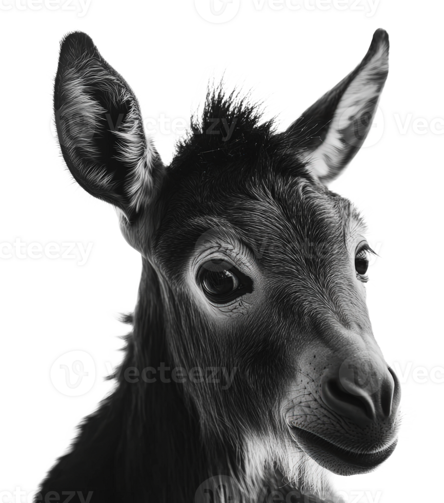 Young deer with expressive features png