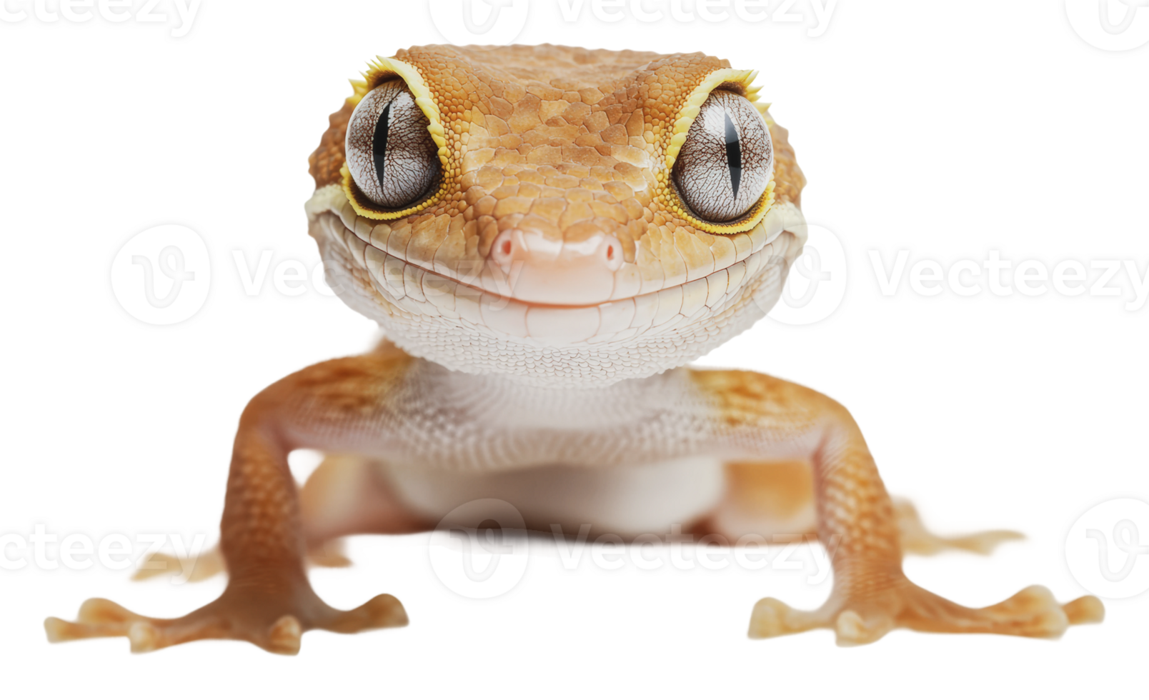 Vibrant, colorful gecko showing expression png