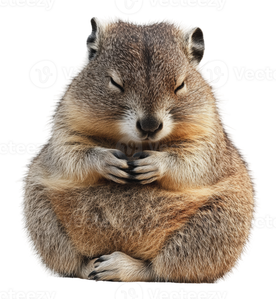 Small creature resting in peaceful posture png