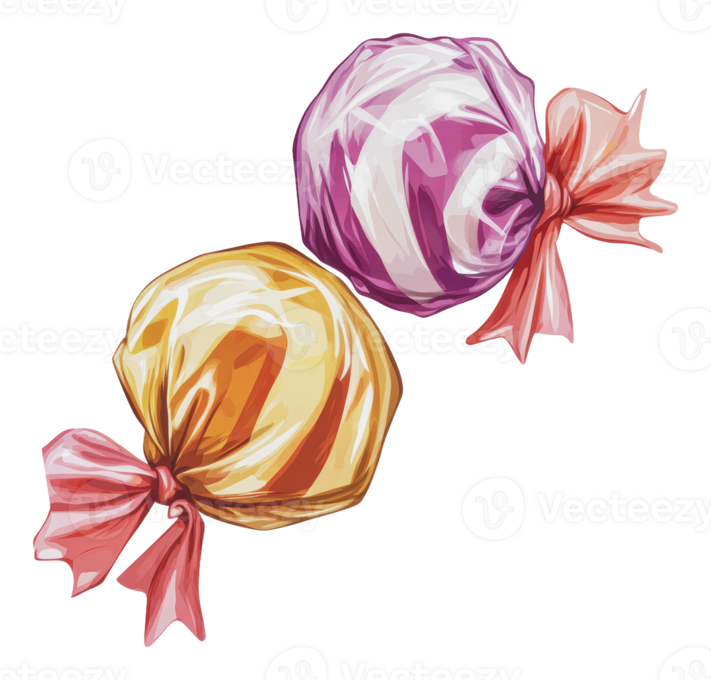 Vibrant candy wrappers on display png