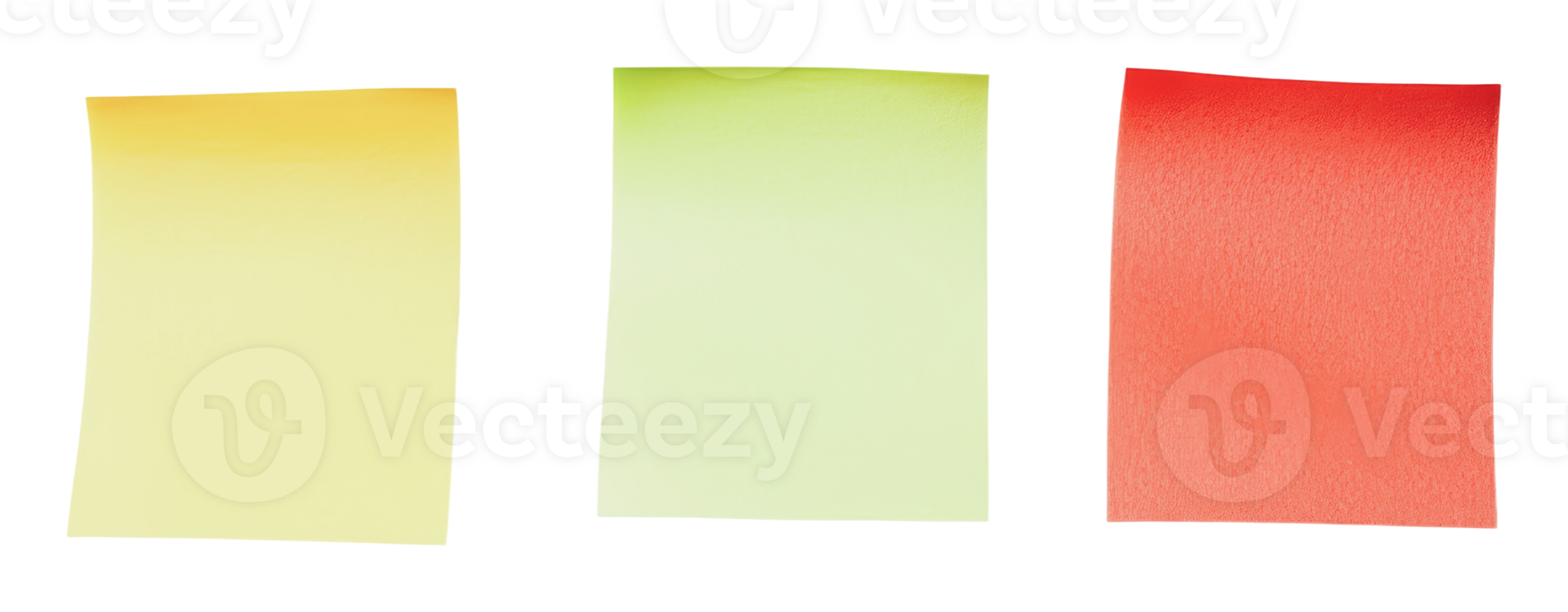 Colorful sticky notes on a white bg png