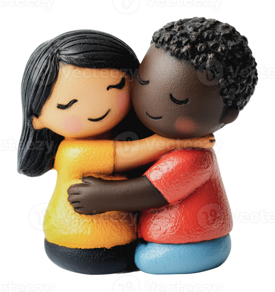 Sweet embrace of a couple in heartfelt connection png