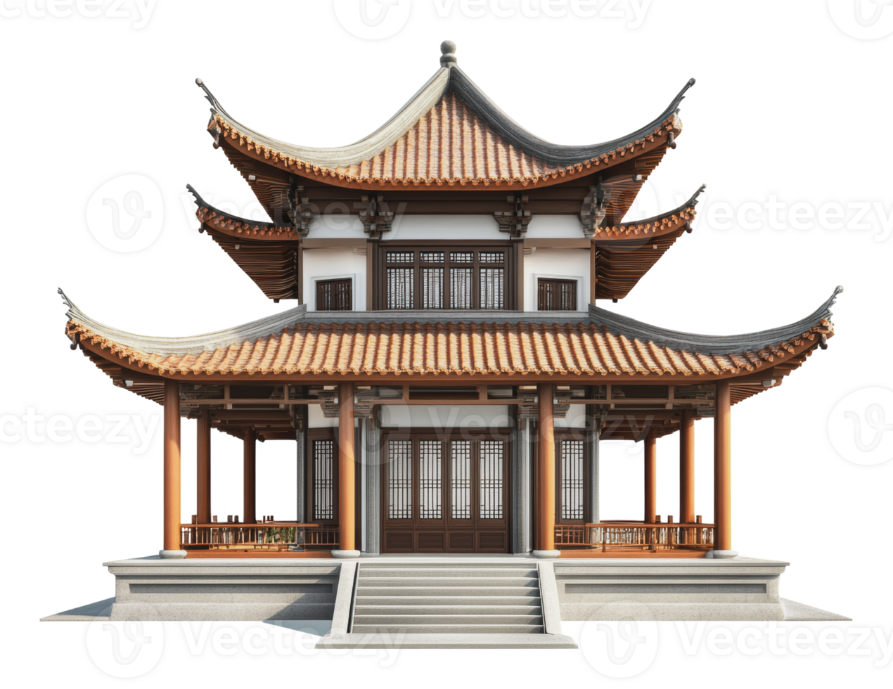 Elegant design in Asian architecture png