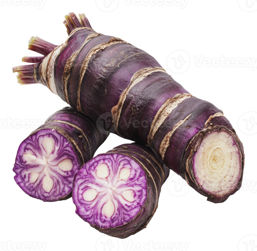 Vibrant unique purple yam variety png