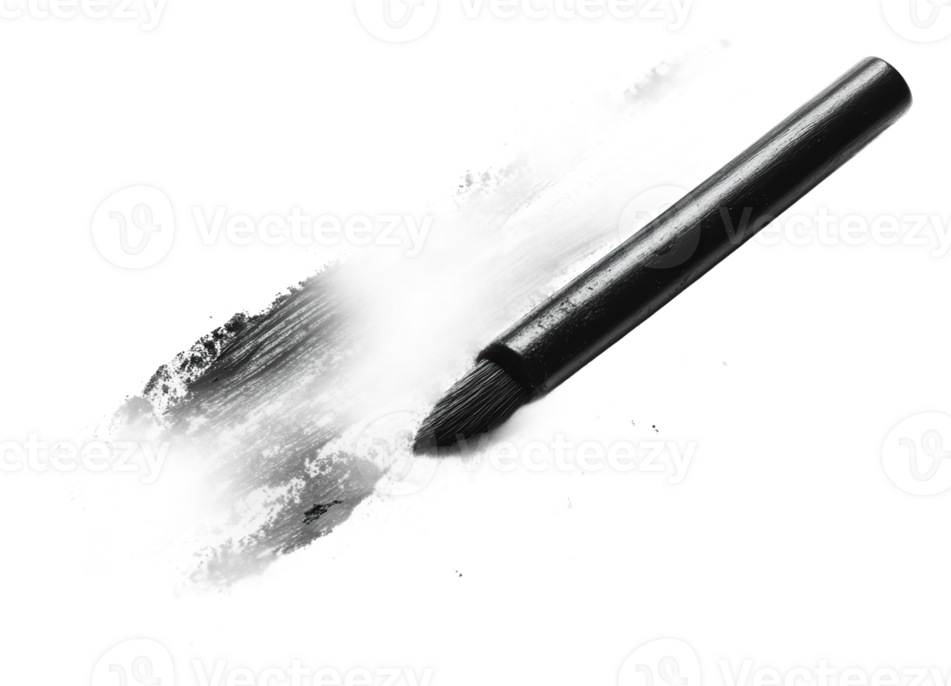 Black marker creating a bold stroke on paper png
